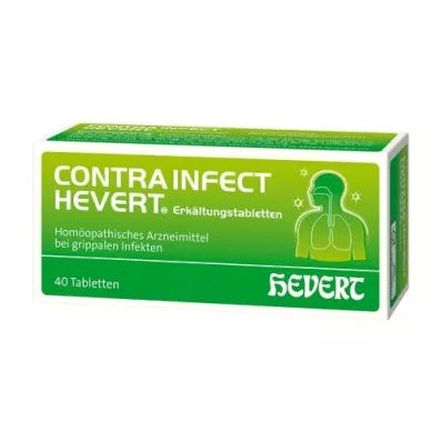 CONTRAINFECT Hevert koude tabletten, 40 stuks