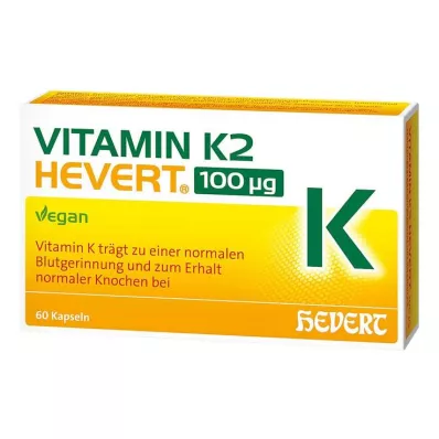 Vitamine K2 Hevert 100 µg capsules, 60 st