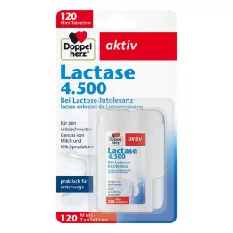 DOPPELHERZ Lactase 4.500 tabletten, 120 stuks