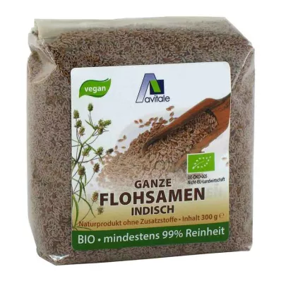 Indiase hele biologische psylliumzaden, 300 g