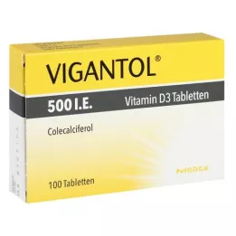 VIGANTOL 500 I.U. vitamine D3 tabletten, 100 stuks