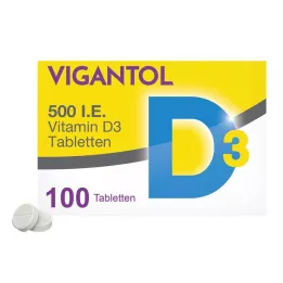 VIGANTOL 500 I.U. vitamine D3 tabletten, 100 stuks
