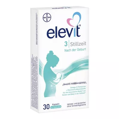ELEVIT 3 Zachte lactatiecapsules, 30 stuks