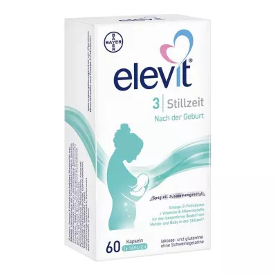 ELEVIT 3 Zachte lactatiecapsules, 60 stuks