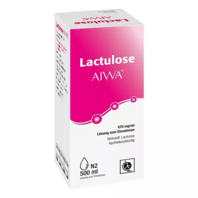 LACTULOSE AIWA 670 mg/ml Oplossing voor oraal gebruik, 500 ml LACTULOSE AIWA 670 mg/ml Oplossing voor oraal gebruik, 500 ml