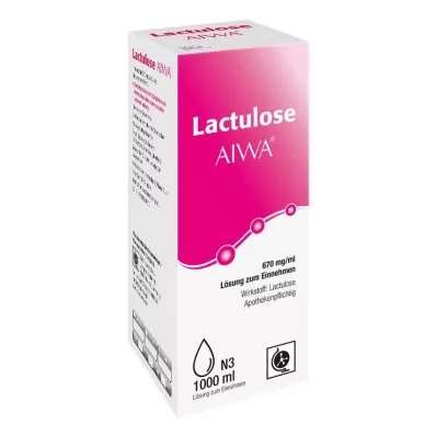 LACTULOSE AIWA 670 mg/ml Oplossing voor oraal gebruik, 1000 ml