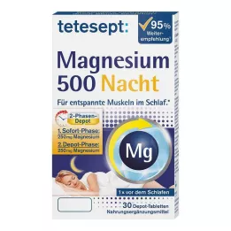 TETESEPT Magnesium 500 Nacht Tabletten, 30 stuks