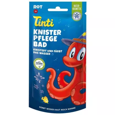 Tinti Knister verzorgingsbad rood toonbankdisplay, 50 g