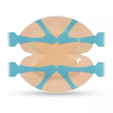 Tegaderm Silicone Foam Border FK hiel 16,5x16,5cm, 1X5 stuks Tegaderm Silicone Foam Border FK hiel 16,5x16,5cm, 1X5 stuks