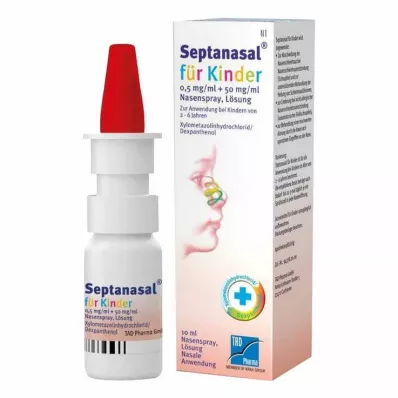 Septanasal® voor kinderen 0,5 mg/ml+50 mg/ml neusspray, 10 ml Septanasal® voor kinderen 0,5 mg/ml+50 mg/ml neusspray, 10 ml