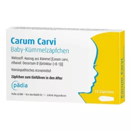 CARUM CARVI Baby komijn zetpillen, 10 stuks