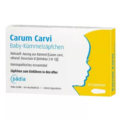 CARUM CARVI Baby komijn zetpillen, 10 stuks