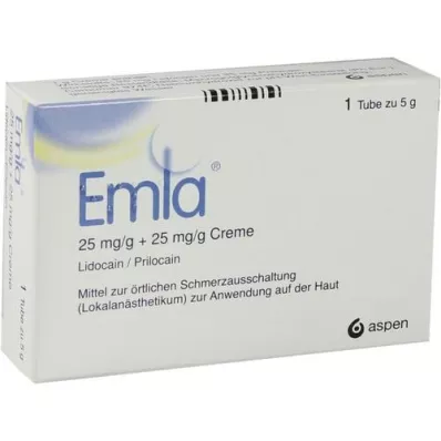 EMLA 25 mg/g + 25 mg/g crème + 2 Tegaderm pleisters, 5 g