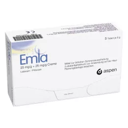 EMLA 25 mg/g + 25 mg/g Crème + 12 Tegaderm Pl., 5X5 g