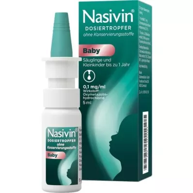 NASIVIN Doseerdruppelaar zonder cons. baby, 5 ml