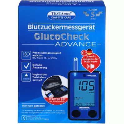 TESTAMED GlucoCheck Advance Star. kit mg/dl mmol/l, 1 st