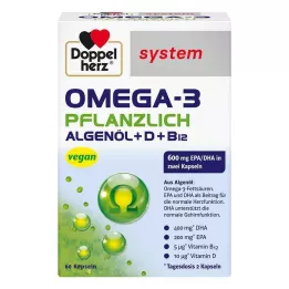 DOPPELHERZ Omega-3 plantaardige systeemcapsules, 60 stuks