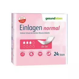 GESUND LEBEN Normale inzetstukken, 24 stuks