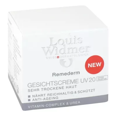 WIDMER Remederm gezichtscrème UV 20 ongeparfumeerd, 50 ml