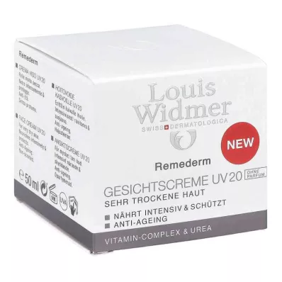 WIDMER Remederm gezichtscrème UV 20 ongeparfumeerd, 50 ml