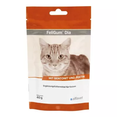 Feligum Dia kauwdruppels voor katten, 40 g