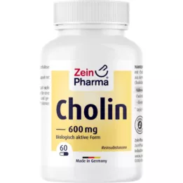 CHOLIN 600 mg puur uit bitartraat veg.capsules, 60 st