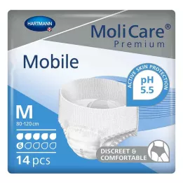 MOLICARE Premium Mobile 6 druppels maat M, 14 stuks
