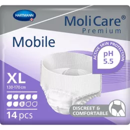 MOLICARE Premium Mobile 8 druppels maat XL, 14 stuks