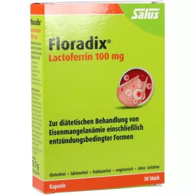 FLORADIX Lactoferrine 100 mg Capsules, 30 Capsules