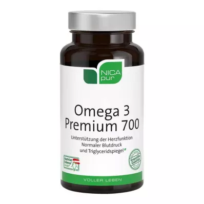 NICAPUR Omega-3 Premium 700 Capsules, 60 Capsules