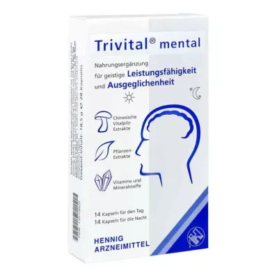 TRIVITAL mentale capsules, 28 stuks