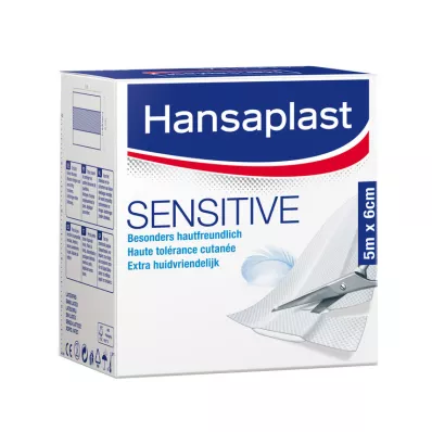 HANSAPLAST Gevoelig gips 6 cmx5 m rol, 1 st HANSAPLAST Gevoelig gips 6 cmx5 m rol, 1 st