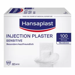 HANSAPLAST Gevoelige injectiepleisters 1,9x4 cm, 100 stuks