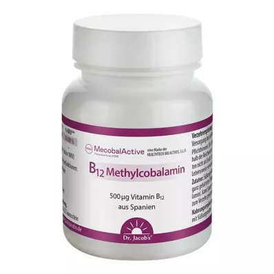 B12 METHYLCOBALAMIN Dr.Jacobs zuigtabletten, 60 stuks B12 METHYLCOBALAMIN Dr.Jacobs zuigtabletten, 60 stuks
