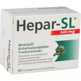 HEPAR-SL 640 mg filmomhulde tabletten, 50 st