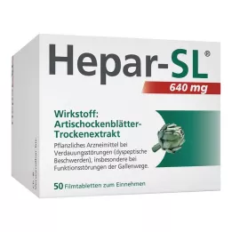 HEPAR-SL 640 mg filmomhulde tabletten, 50 st