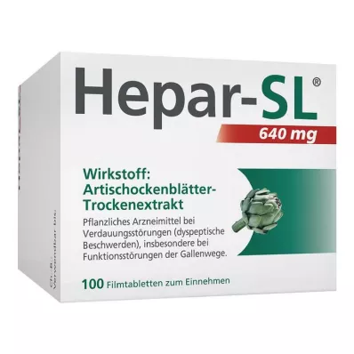 HEPAR-SL 640 mg filmomhulde tabletten, 100 st