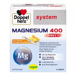 DOPPELHERZ Magnesium 400 DIRECT systeempellets, 30 stuks