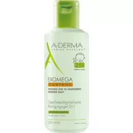 A-DERMA EXOMEGA CONTROL Reinigingsgel 2in1, 200 ml