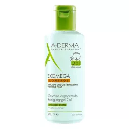 A-DERMA EXOMEGA CONTROL Reinigingsgel 2in1, 200 ml