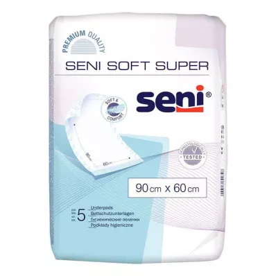 SENI Soft Super bedbeschermingskussen 90x60 cm, 5 stuks SENI Soft Super bedbeschermingskussen 90x60 cm, 5 stuks