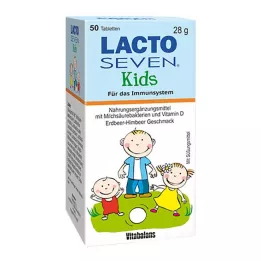 LACTO SEVEN Kids Aardbei-Framboos Smaaktabletten, 50 stuks