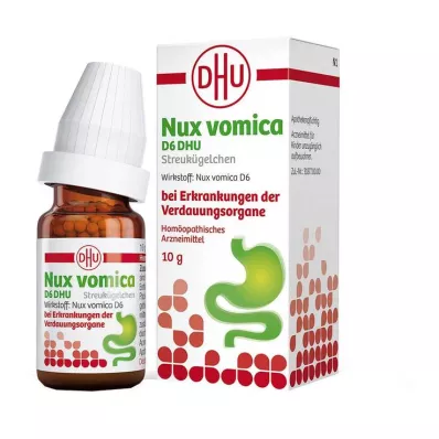 NUX VOMICA D 6 DHU Glob.bei Erkr.d.Verdauungsorg., 10 g NUX VOMICA D 6 DHU Glob.bei Erkr.d.Verdauungsorg., 10 g