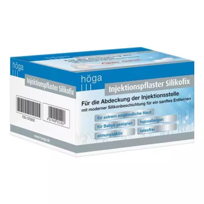 INJEKTIONSPFLASTER Silikofix 2x4 cm Höga, 100 stuks