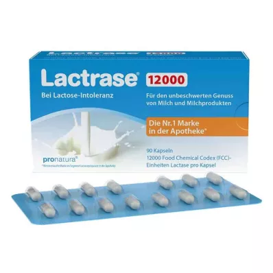 LACTRASE 12.000 FCC Capsules, 90 stuks LACTRASE 12.000 FCC Capsules, 90 stuks
