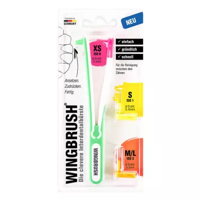 WINGBRUSH Startsethouder met 3 borstels, 1 pc WINGBRUSH Startsethouder met 3 borstels, 1 pc