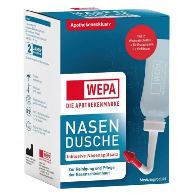 WEPA Neusspoeling met 10x2,95 g neusspoelzout, 1 p WEPA Neusspoeling met 10x2,95 g neusspoelzout, 1 p