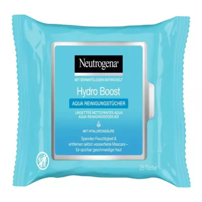 NEUTROGENA Hydro Boost Aqua Reinigingsdoekjes, 25 stuks