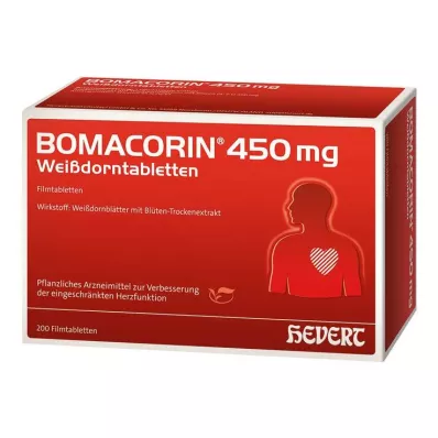 BOMACORIN 450 mg Meidoorn Tabletten, 200 stuks BOMACORIN 450 mg Meidoorn Tabletten, 200 stuks
