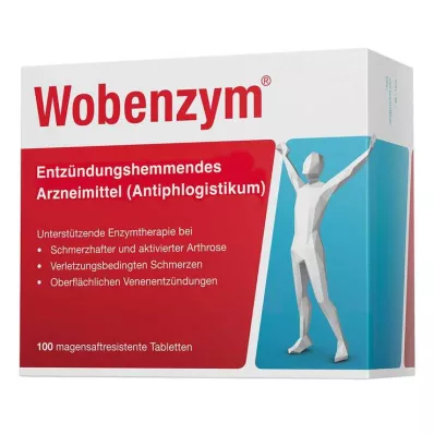 Wobenzym maagsapresistente tabletten, 100 stuks Wobenzym maagsapresistente tabletten, 100 stuks